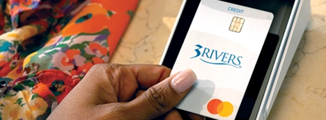 Tapping a 3Rivers Mastercard Credit Card